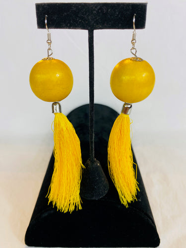 Ball Tassel Drop Earrings