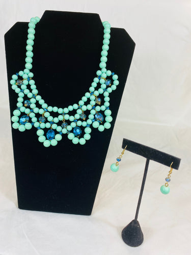 Aqua Stone Jewelry Set